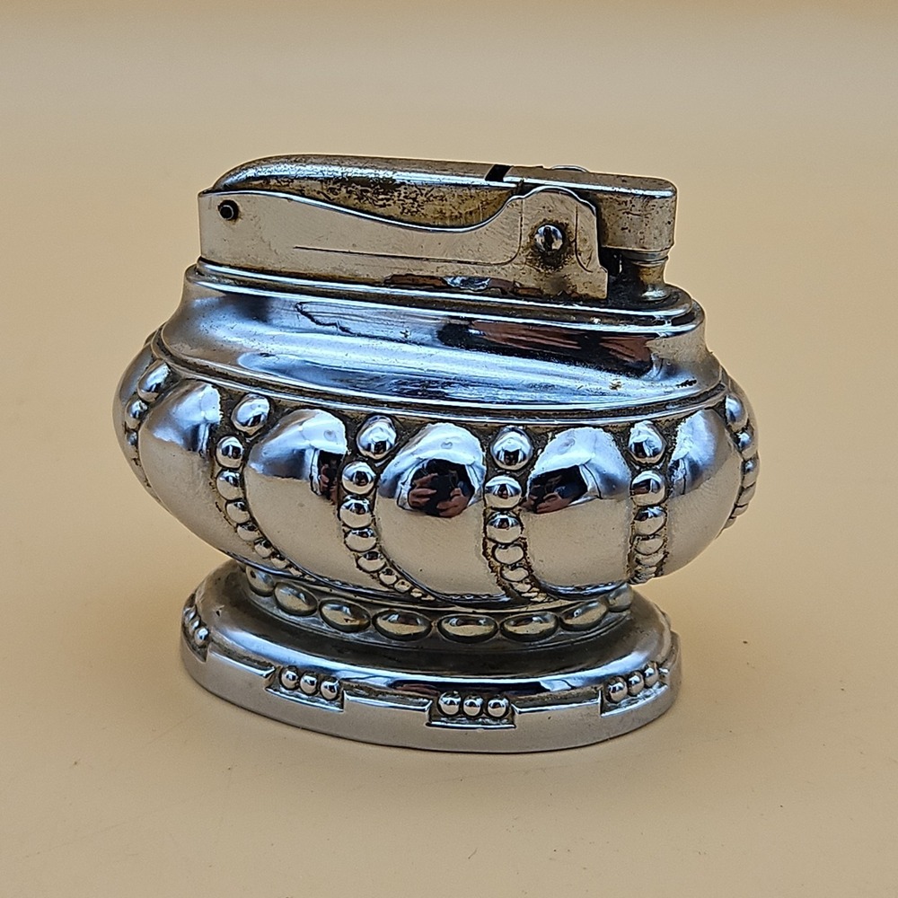Vintage ATC Super Deluxe Automatic Table Cigarette Lighter From Japan